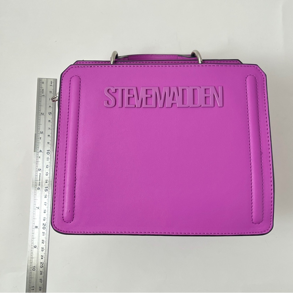 Steve Madden Fuscia Evelyn Crossbody Bag, never used - Picture 6 of 8